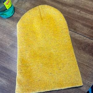 Mustard yellow beanie